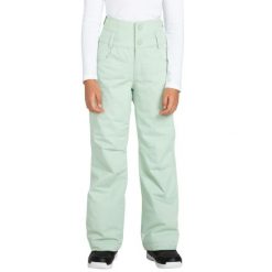 Spodnie narciarskie dla dzieci Roxy Diversion. Zielone buty zimowe dziewczęce Roxy, bez wzorów, z poliesteru, bez zapięcia. Za 292.00 zł.