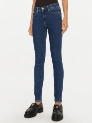 Calvin Klein Jeans Jeansy J20J224020 Granatowy Skinny Fit. Niebieskie jeansy damskie Calvin Klein Jeans. Za 309.99 zł.