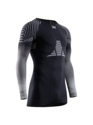 Koszulka męska X-Bionic INVENT FX SHIRT LS B409. Czarne koszulki sportowe męskie X Bionic, l, bez wzorów, ze skóry, bez kołnierzyka, bez ramiączek, na fitness i siłownię. Za 469.99 zł.