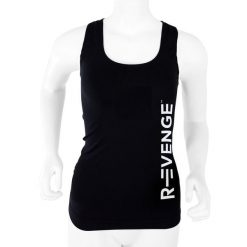 Koszulka bez rękawów techniczna damska techniczna Q-skin, czarna. Czerwone koszulki sportowe damskie R-EVENGE, l, bez wzorów, z poliamidu, bez kołnierzyka, bez ramiączek, na fitness i siłownię. Za 84.89 zł.