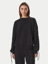 Liu Jo Bluza TF6276 F0334 Czarny Relaxed Fit. Czarne bluzy damskie Liu Jo, xl, bez wzorów, z bawełny, bez kaptura. Za 649.99 zł.