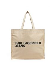 KARL LAGERFELD Torebka A1W50002 Beżowy. Brązowe torebki do ręki damskie KARL LAGERFELD, bez wzorów, z materiału, bez dodatków. Za 189.99 zł.