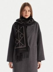 Calvin Klein Szalik LV04D8061 Szary. Szare rękawiczki męskie Calvin Klein, bez wzorów, z materiału. Za 349.99 zł.