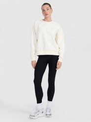 4F Legginsy z prążkowanej dzianiny damskie - czarne XS. Czarne legginsy damskie 4f, xs, bez wzorów, z dzianiny. Za 129.99 zł.
