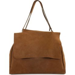 Skórzana torebka "Diane" w kolorze karmelowym - 38 x 28 x 13 cm. Brązowe torby na ramię damskie marki Spéciale Maroquinerie. W wyprzedaży za 318.95 zł.
