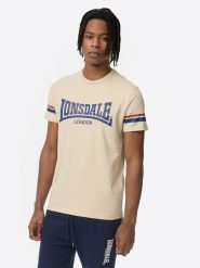 Koszulka Lonsdale Creich. Białe koszulki sportowe męskie Lonsdale, xl, bez wzorów, z materiału, bez kołnierzyka, bez ramiączek. Za 135.00 zł.