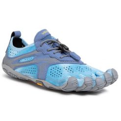Buty do biegania Vibram Fivefingers. Niebieskie obuwie sportowe damskie Vibram Fivefingers, bez wzorów, do biegania, vibram fivefingers. Za 409.99 zł.