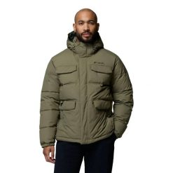 Męska kurtka Columbia Landroamer Puffer Ja 2088081397. Zielone kurtki sportowe męskie Columbia, m, bez wzorów, z materiału, trekkingowe, omni-heat (columbia). Za 699.00 zł.
