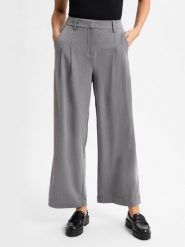 Msch Copenhagen Spodnie - MSCHHenrika Kobiety Sztuczne włókno szary, S. Szare spodnie materiałowe damskie MSCH Copenhagen, s, bez wzorów, z włókna. Za 349.95 zł.