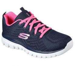 Buty do chodzenia damskie Skechers Graceful Get Connected. Czerwone obuwie sportowe damskie Skechers, bez wzorów, z dzianiny, trekkingowe. Za 249.99 zł.