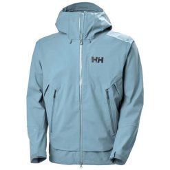 Kurtka narciarska Helly Hansen Verglas BC. Niebieskie kurtki snowboardowe męskie Helly Hansen, m, bez wzorów, bez kaptura, narciarskie. Za 1,643.10 zł.
