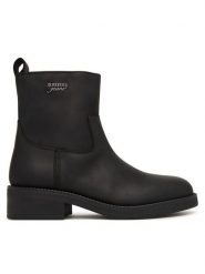Tommy Jeans Botki Tjw Soft Sole Chelsea Boots Lth EN0EN03080 Czarny. Czarne botki damskie Tommy Jeans, z jeansu, bez obcasa, na płaskiej podeszwie, bez zapięcia. Za 649.99 zł.