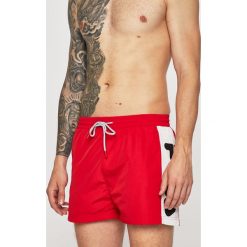 Fila - Kąpielówki. Czerwone kąpielówki męskie Fila, l, bez wzorów, z bawełny. W wyprzedaży za 129.90 zł.