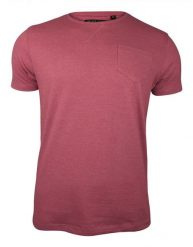 Różowy T-Shirt (Koszulka) z Kieszonką, Bez Nadruku -Brave Soul- Męski, Okrągły Dekolt, Łososiowy. Czerwone t-shirty męskie Brave Soul, na lato, l, bez wzorów, z bawełny, casualowe, bez kołnierzyka. Za 45.00 zł.