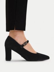 MEXX Czółenka EO-WS3990-02 Czarny. Czarne czółenka damskie Mexx, bez wzorów, bez obcasa, bez zapięcia. Za 349.99 zł.
