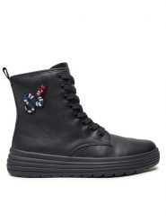 Geox Kozaki J Phaolae Girl J46ETD 000BC C9999 S Czarny. Czarne buty zimowe dziewczęce Geox, bez wzorów, ze skóry, bez zapięcia. Za 279.99 zł.