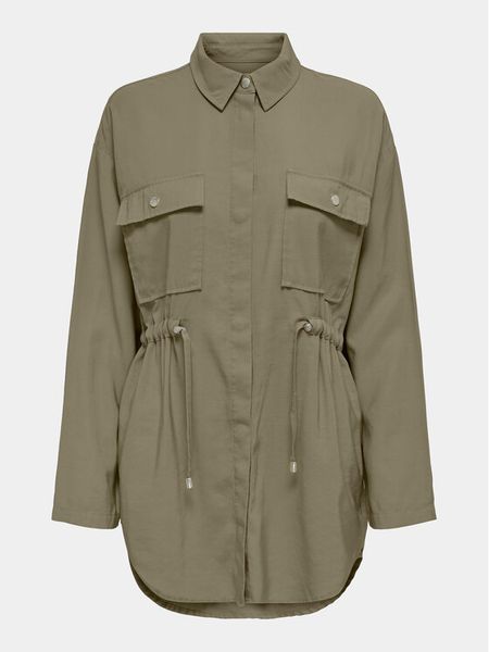 ONLY Kurtka przejściowa Nadine 15308614 Khaki Regular Fit. Brązowe kurtki damskie Only, m, bez wzorów, z wiskozy, bez kaptura. Za 119.99 zł.