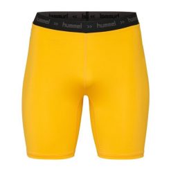 Spodenki termoaktywne piłkarskie dla dorosłych Hummel First Performance Tight. Brązowe szorty męskie Hummel, l, bez wzorów, z elastanu. Za 84.00 zł.