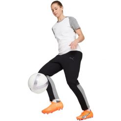 Casualowe spodnie TeamCUP, Kobiety. Czarne spodnie materiałowe damskie Puma, bez wzorów, z bawełny, na fitness i siłownię. Za 290.00 zł.