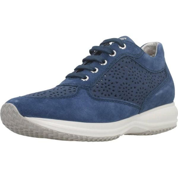 Buty GEOX D HAPPY A Niebieski. Niebieskie trekkingi damskie Geox, trekkingowe. Za 426.99 zł.