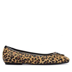 Baleriny PINKO. Brązowe baleriny damskie Pinko, bez wzorów, bez obcasa. Za 679.99 zł.