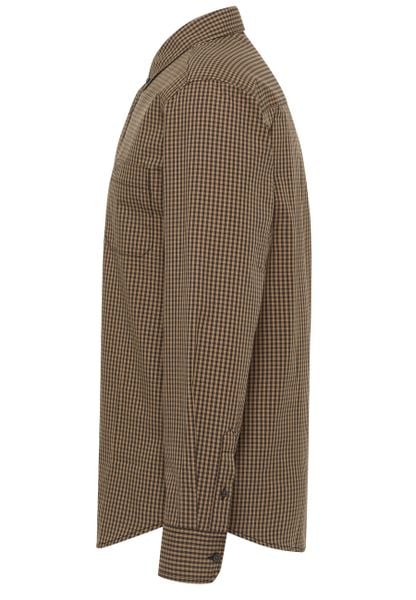 Męska Koszula Mustang Style Chester Gingham Check Brown Navy 1016087 12690. Brązowe koszule męskie Mustang, m, bez wzorów, z bawełny, eleganckie, bez kołnierzyka, bez ramiączek. Za 139.99 zł.