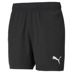 Spodenki męskie Puma Active Woven Shorts. Czarne buty sportowe męskie Puma, bez zapięcia, na fitness i siłownię. Za 64.26 zł.