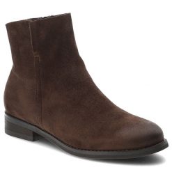 Botki damskie Vinceza, cholewka z materiału o przecieranym wykończeniu zabudowany fason za kostkę, brązowe, 39961. Brązowe kozaki damskie VINCEZA, za kostkę, bez obcasa. Za 127.90 zł.