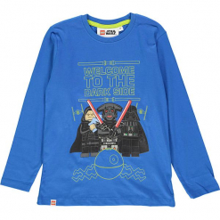 Koszulka w kolorze niebieskim. Zielone t-shirty dla chłopców marki Lego Wear Fashion, z bawełny, z długim rękawem. W wyprzedaży za 42.95 zł.