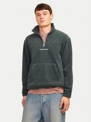 Jack & Jones Polar Vesterbro 12262981 Zielony Relaxed Fit. Zielone bluzy męskie Jack & Jones, m, bez wzorów, z polaru, bez kaptura. Za 129.99 zł.