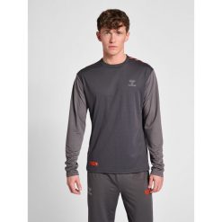 Dżersej z długim rękawem Hummel Pro Grid Game. Szare koszulki sportowe męskie Hummel, bez wzorów, z dżerseju, bez kołnierzyka, bez ramiączek, do piłki ręcznej. W wyprzedaży za 229.00 zł.