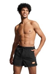 Kąpielówki męskie Puma, Track Shorts, czarne. Czarne kąpielówki męskie Puma, m, z aplikacjami, z dresówki, krótkie. Za 221.12 zł.