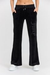JUICY COUTURE Czarne damskie dresowe spodnie Layla Jewelled Low Rise Pant. Czarne spodnie dresowe damskie Juicy Couture, s, bez wzorów, z dresówki. W wyprzedaży za 341.99 zł.