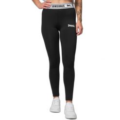 Damskie legginsy Lonsdale Ballinguile. Czarne legginsy damskie Lonsdale, xl, bez wzorów, z bawełny, do biegania. Za 233.50 zł.