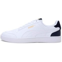 Buty Puma Shuffle, Dla obu płci. Białe obuwie sportowe damskie Puma, bez wzorów, ze skóry ekologicznej, trekkingowe. Za 390.00 zł.