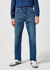 WRANGLER MĘSKIE SPODNIE JEANSOWE FRONTIER OUTLAW INDIGO 112356829 W16V008826. Niebieskie jeansy męskie Wrangler. Za 229.99 zł.