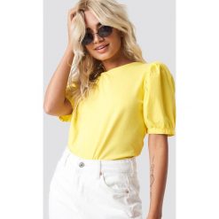 Trendyol T-shirt z bufiastym rękawem - Yellow. T-shirty damskie marki Trendyol. Za 60.95 zł.