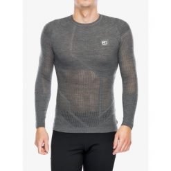 Bluza termiczna męska Ortovox Merino Thermovent LS. Szare bluzy męskie ORTOVOX, m, bez wzorów, bez kaptura, narciarskie. Za 491.04 zł.