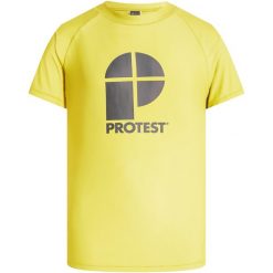 Koszulka do surfingu z krótkim rękawem chłopięca Junior PROTEST Prtberentt. Żółte t-shirty dla chłopców Protest, bez wzorów, z materiału, bez ramiączek. Za 157.50 zł.