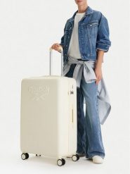 Reebok Walizka duża CEO-RBK-WAL-026-L Żółty. Żółte torebki do ręki damskie Reebok, bez wzorów, z tworzywa sztucznego, duże. Za 349.99 zł.