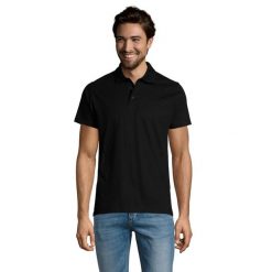 Męska Koszulka Polo Prescott Jersey. Niebieskie koszulki polo męskie SOL'S, m, bez wzorów, z bawełny, bez ramiączek. Za 74.99 zł.