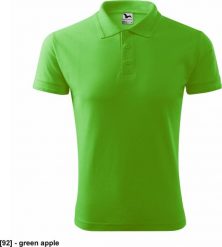 MALFINI Pique Polo 203 - ADLER - Koszulka polo męska, 200 g/m - green apple M. Zielone koszulki polo męskie Malfini, m, bez wzorów, bez ramiączek. Za 37.72 zł.