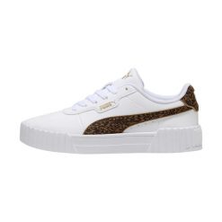 Buty sportowe damskie Puma Carina 3.0 Feline. Białe obuwie sportowe damskie Puma, bez wzorów, ze skóry, tenisowe. Za 278.00 zł.