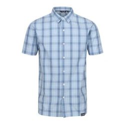 Koszula Męska W Kratkę Denmoor. Niebieskie koszule męskie Regatta, m, bez wzorów, bez kołnierzyka, bez ramiączek, trekkingowe. Za 55.99 zł.