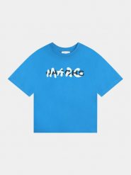 Marc Jacobs T-Shirt W60212 D Niebieski Regular Fit. Niebieskie t-shirty dla chłopców Marc Jacobs, bez wzorów, z bawełny, bez ramiączek. Za 239.99 zł.