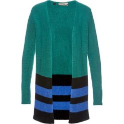 Kardigan bonprix dymny szmaragdowy - czarny. Kardigany damskie marki bonprix. Za 37.99 zł.