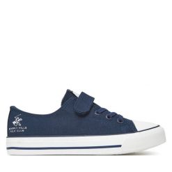 Trampki Beverly Hills Polo Club. Niebieskie trampki i tenisówki chłopięce Beverly Hills Polo Club, bez wzorów, bez zapięcia. Za 79.99 zł.