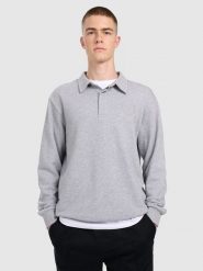 4F Bluza dresowa regular z kołnierzykiem męska - szara XL. Szare bluzy męskie 4f, m, bez wzorów, z dresówki, bez kaptura. Za 149.99 zł.