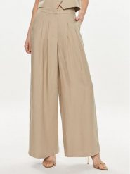 Herskind Spodnie materiałowe Lotus 5114840 Beżowy Relaxed Fit. Brązowe spodnie materiałowe damskie Herskind, bez wzorów, z materiału. Za 779.99 zł.