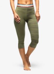 Legginsy termiczne damskie Ortovox 185 Rock N Wool Short Pants. Zielone bielizna termoaktywna damska ORTOVOX, l, bez wzorów, z bawełny, bez ramiączek, krótkie. Za 378.39 zł.